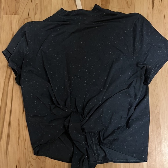 Lulu wrap mock neck tshirt - Picture 2 of 3